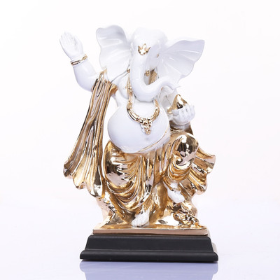 

Sunrise Lord Ganesha Decorative Showpiece - 27 cm(Polyresin, Multicolor)