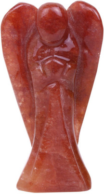 

Excel Spiritual Healing Stone Carving Red Aventurine Angel Figurine Decorative Showpiece - 5 cm(Stoneware, Red)