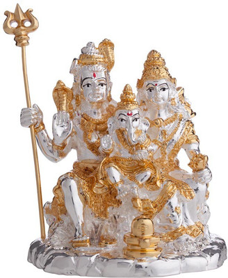 6% OFF on Aashirwad Shiv parivar Decorative Showpiece - 9 cm(Gold Plated, Gold, Silver) 6% OFF on Aashirwad Shiv parivar Decorative Showpiece - 9 cm(Gold Plated, Gold, Silver)