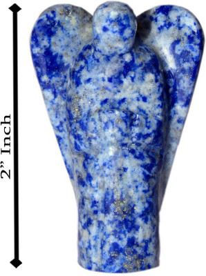 

SS Murti Handicrafts Home Decorative Lapis Lazuli Stone Angel 2 Inch Decorative Showpiece - 5.1 cm(Stoneware, Blue)