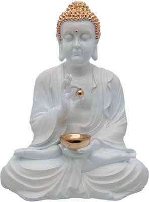 

Art N Hub Gautam Buddha -Gold Plated Statue (size H-61 C.M.) Decorative Showpiece - 61 cm(Polyresin, Wooden, Multicolor)
