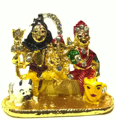 

Swarnim Jewellers Shiv Pariwar Decorative Showpiece - 4 cm(Bronze, Gold)