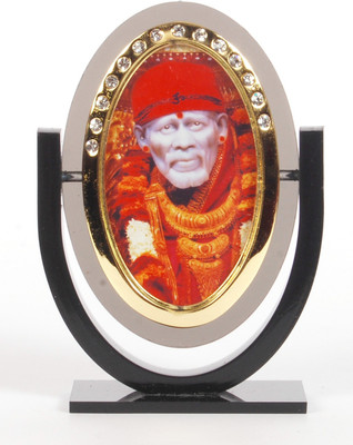 

Sigaram Sai Baba Idol - For Car Dashboard, Office-Desk, Table Decor, Home and Shop - K324 Decorative Showpiece - 9.5 cm(Acrylic, Multicolor)