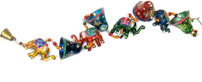 

Nakkashee Handmade Indian Traditional Elephant For Decorative Special Decorative Showpiece - 81 cm(Acrylic, Wool, Wooden, Cotton, Multicolor)