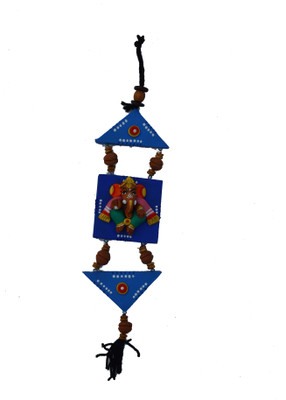 

eCraftIndia Lord Ganesha Wall Hanging Decorative Showpiece - 36.83 cm(Terracotta, Brown, Green)
