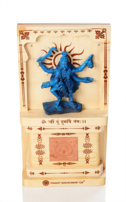 

Pandit Shivkumar Vastu Ideas Kalimata Decorative Showpiece - 16.5 cm(Wooden, Multicolor)
