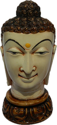 

The Nodding Head Lord Buddha Head Statue LHICUANP243 Decorative Showpiece - 14 cm(Polyresin, Multicolor)