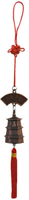 

DivyaMantra Feng Shui Lucky Bell Car / Wall Hanging Decorative Showpiece - 13 cm(Aluminium, Brown)