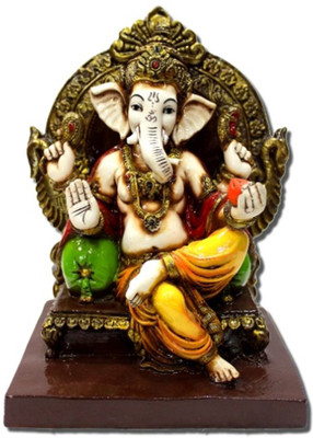 

7 Ocean Ganesha Decorative Showpiece - 24 cm(Polyresin, Stoneware, Multicolor)