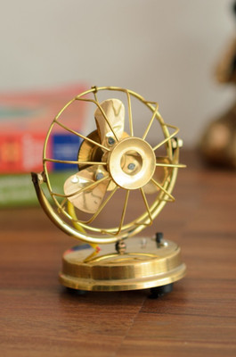 42% OFF on Being Nawab Handcrafted Brass Working Fan Showpiece - 15 cm(Brass, Yellow) 42% OFF on Being Nawab Handcrafted Brass Working Fan Showpiece - 15 cm(Brass, Yellow)