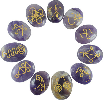

Reiki Crystal Products Decorative Showpiece - 8 cm(Crystal, Purple)