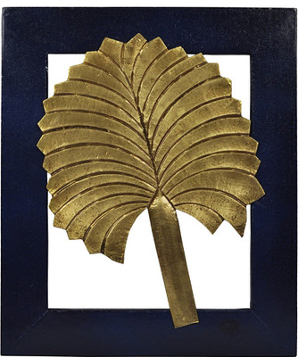 

Lal Haveli Decorative Golden Leaf Wooden Frame Wall Mount Decorative Showpiece - 33 cm(Wooden, Blue)