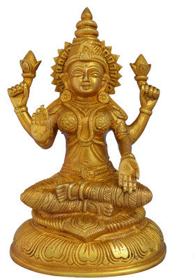 5% OFF on aakrati Goddess Laxmi Reliogious Statue For Wealth And Fortune Decorative Showpiece - 20 cm(Brass, Yellow) 5% OFF on aakrati Goddess Laxmi Reliogious Statue For Wealth And Fortune Decorative Showpiece - 20 cm(Brass, Yellow)
