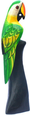 

Art Godaam WOODEN BIRD Decorative Showpiece - 31 cm(Wooden, Multicolor)