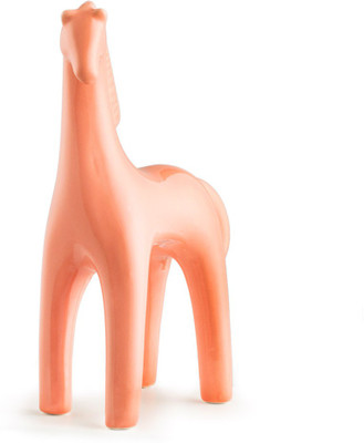 

Chumbak Playful Pony Figurine Decorative Showpiece - 21.5 cm(Ceramic, Orange)