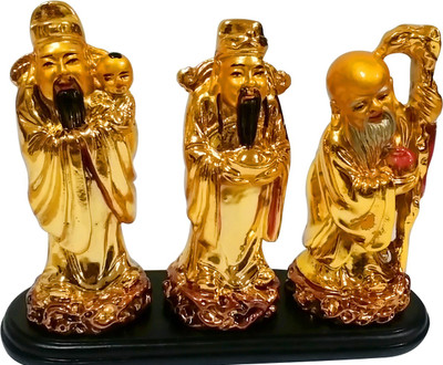 

Starstell Fuk Luk Sau Idols For Proeperity Decorative Showpiece - 11 cm(Polyresin, Multicolor)