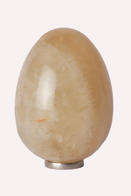 

Excel Yellow Calcite Egg Decorative Showpiece - 6 cm(Crystal, Yellow)