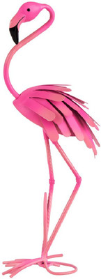 

Chumbak Fabulous Flamingo Pink Figurine Decorative Showpiece - 40 cm(Iron, Pink)