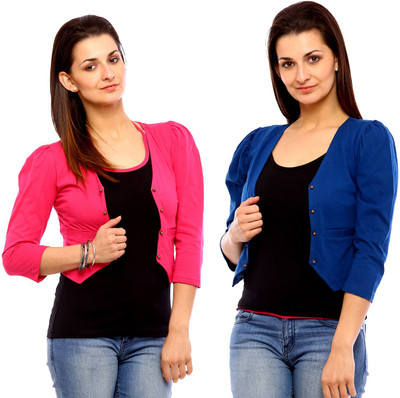 

Vvoguish Women's Shrug, Pink;red10
