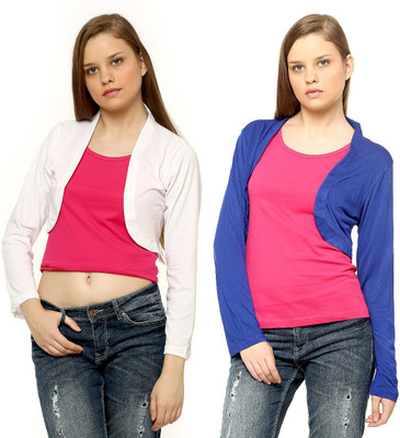 

Vvoguish Women's Shrug, Blue;white58