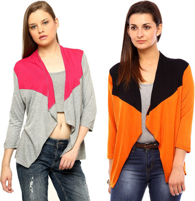 

Vvoguish Women's Shrug, Greyorange60