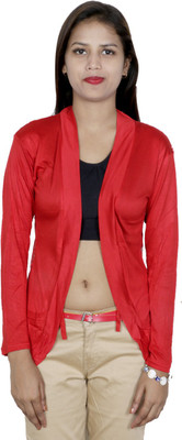

IndiWeaves Women's Shrug, Red