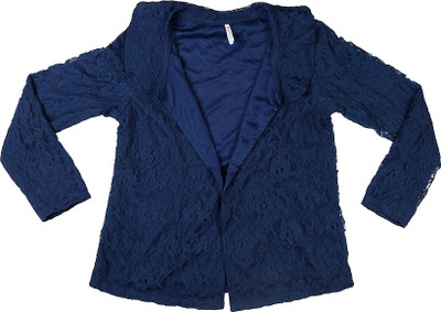 Poppers by Pantaloons Girls Shrug, Royal blue