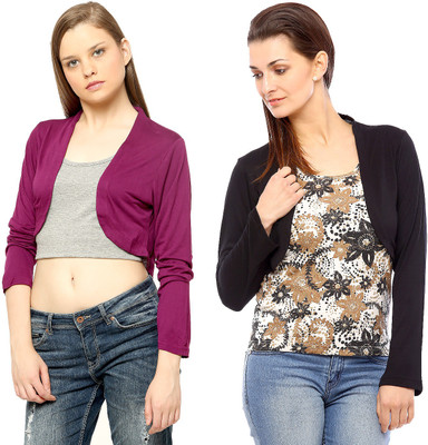 

Vvoguish Women' Shrug, Black;red51