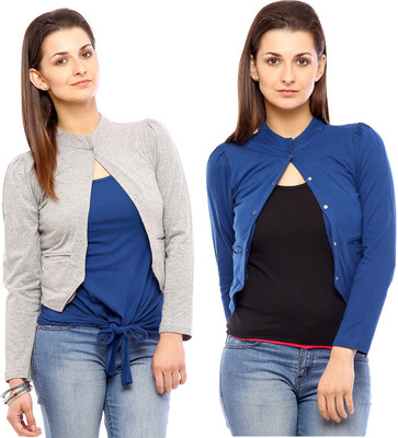 

Vvoguish Women's Shrug, Blue32;grey