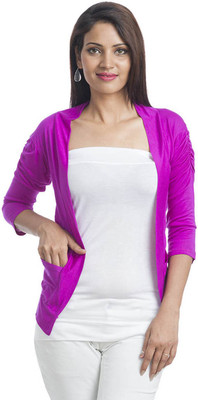 

TeeMoods Women's Shrug, Purple