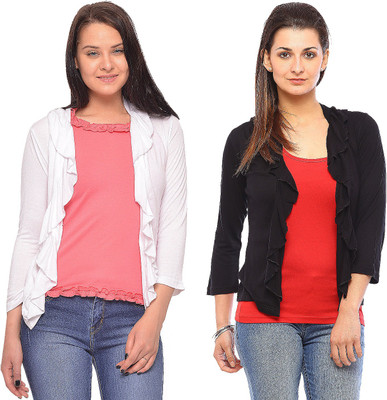 

Vvoguish Women' Shrug, Black;white15