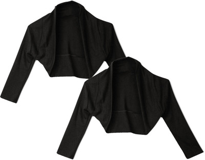 

WellFitLook Girls Shrug, Black