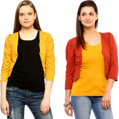

Vvoguish Women's Shrug, Pink;red12