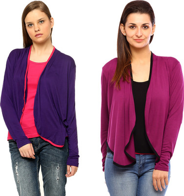 

Vvoguish Women's Shrug, Purplepink54