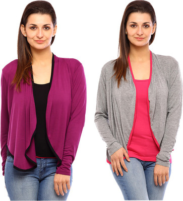 

Vvoguish Women's Shrug, Greypink50