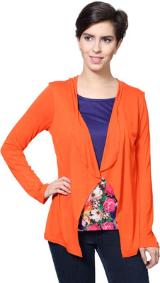 Izabel London by Pantaloons Women's Shrug, Purple