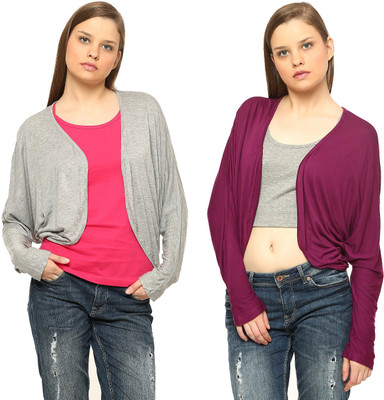 

Vvoguish Women's Shrug, Redgrey28