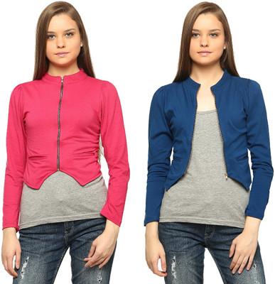 

Vvoguish Women's Shrug, Blue44;pink