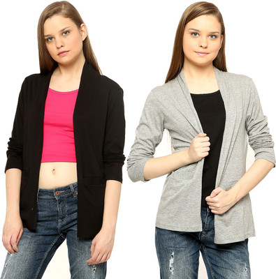 

Vvoguish Women's Shrug, Blackgrey35
