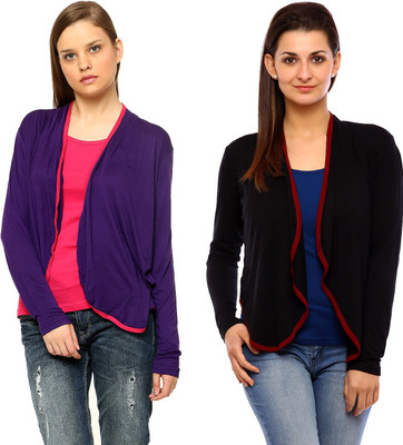 

Vvoguish Women's Shrug, Blackpurple47