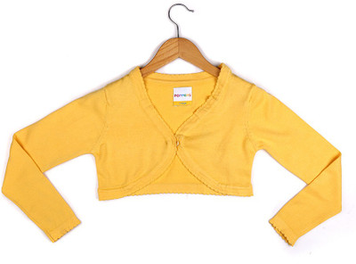 

Poppers by Pantaloons Girls Shrug, Yellow