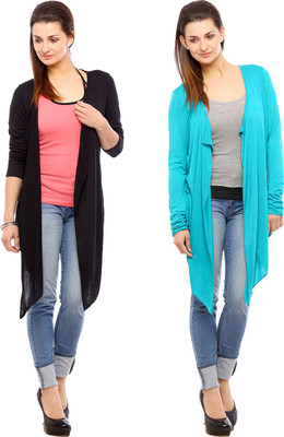 Vvoguish Women's Shrug, Black;blue21