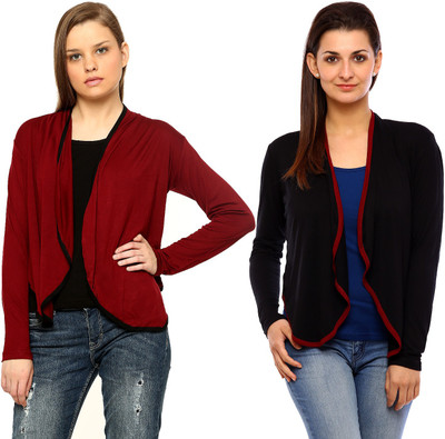 

Vvoguish Women's Shrug, Blackmaroon46