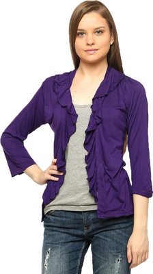 

Vvoguish Women's Shrug, Purpleg