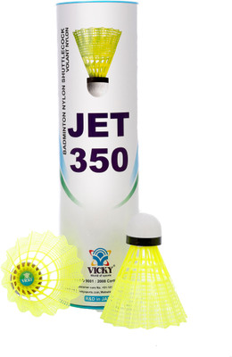 

Vicky Jet 350 Nylon Shuttle - Yellow(Medium slow, 76, Pack of 6)