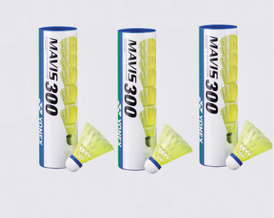 

Yonex Mavis 300 Nylon Shuttle - Yellow(Slow, 75, Pack of 3)