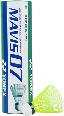 

Yonex Mavis 07 Nylon Shuttle - Yellow(Slow, 75, Pack of 6)