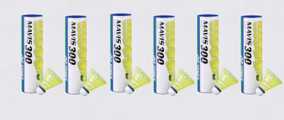 

Yonex Mavis 300 Nylon Shuttle - Yellow(Slow, 75, Pack of 6)