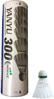 

Credence Yanyu 300 Nylon Shuttle - White(Medium, 77, Pack of 6)