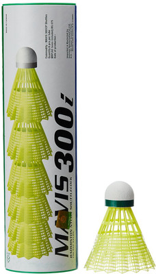 

Yonex Mavis 300i Nylon Shuttle - Yellow, Grey(Slow, 75, Pack of 6)